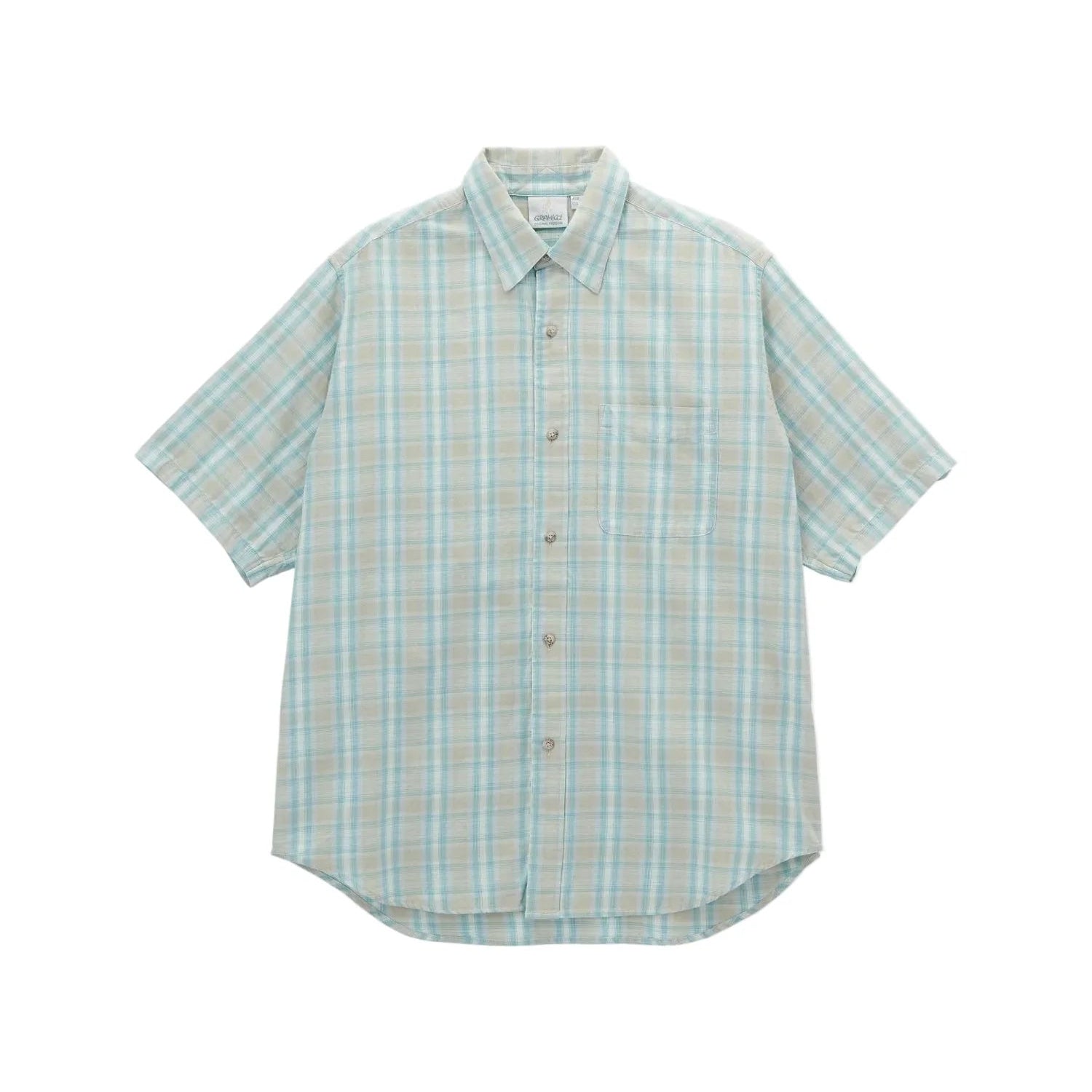 Gramicci S/S Checkered Ombre Shirt Blue - Steranko Clothing Manchester