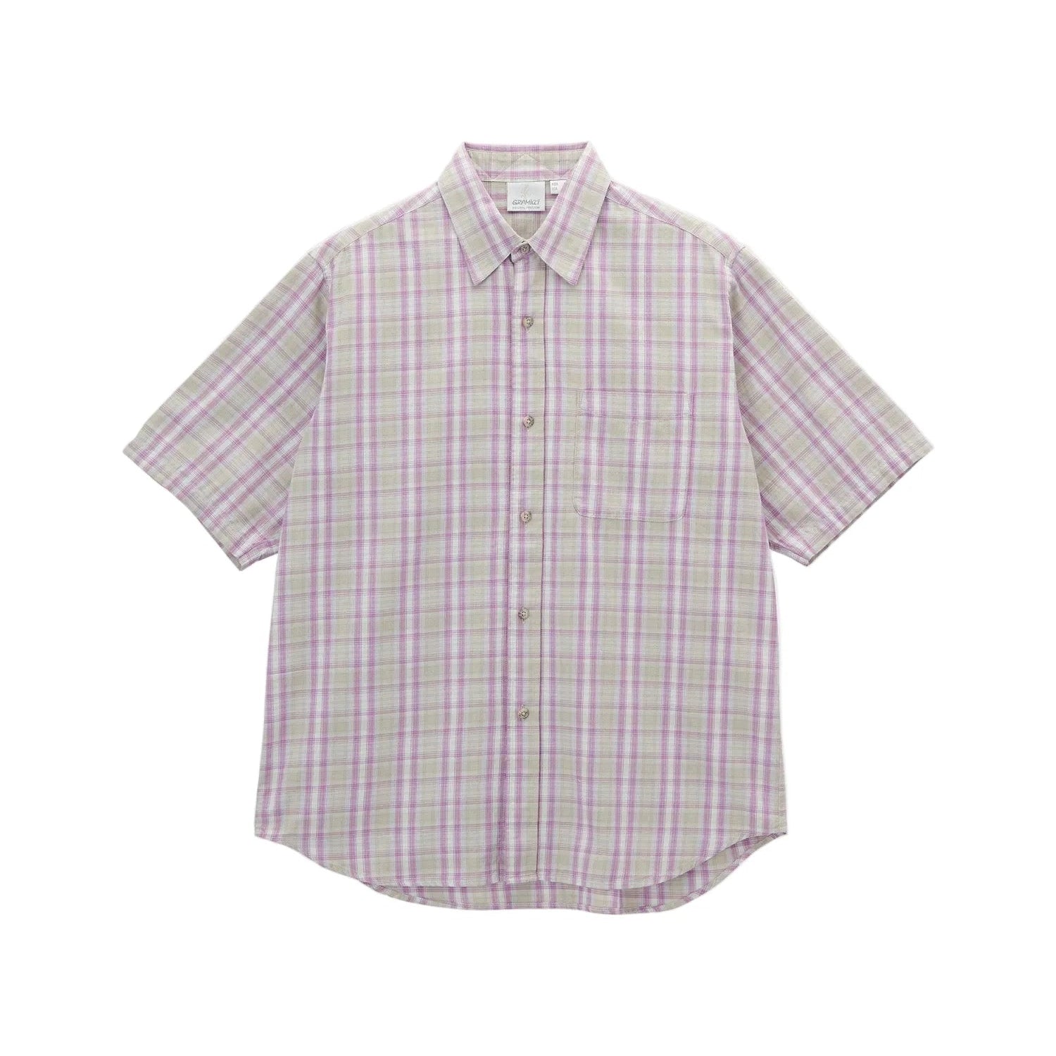 Gramicci S/S Checkered Ombre Shirt Purple - Steranko Clothing Manchester