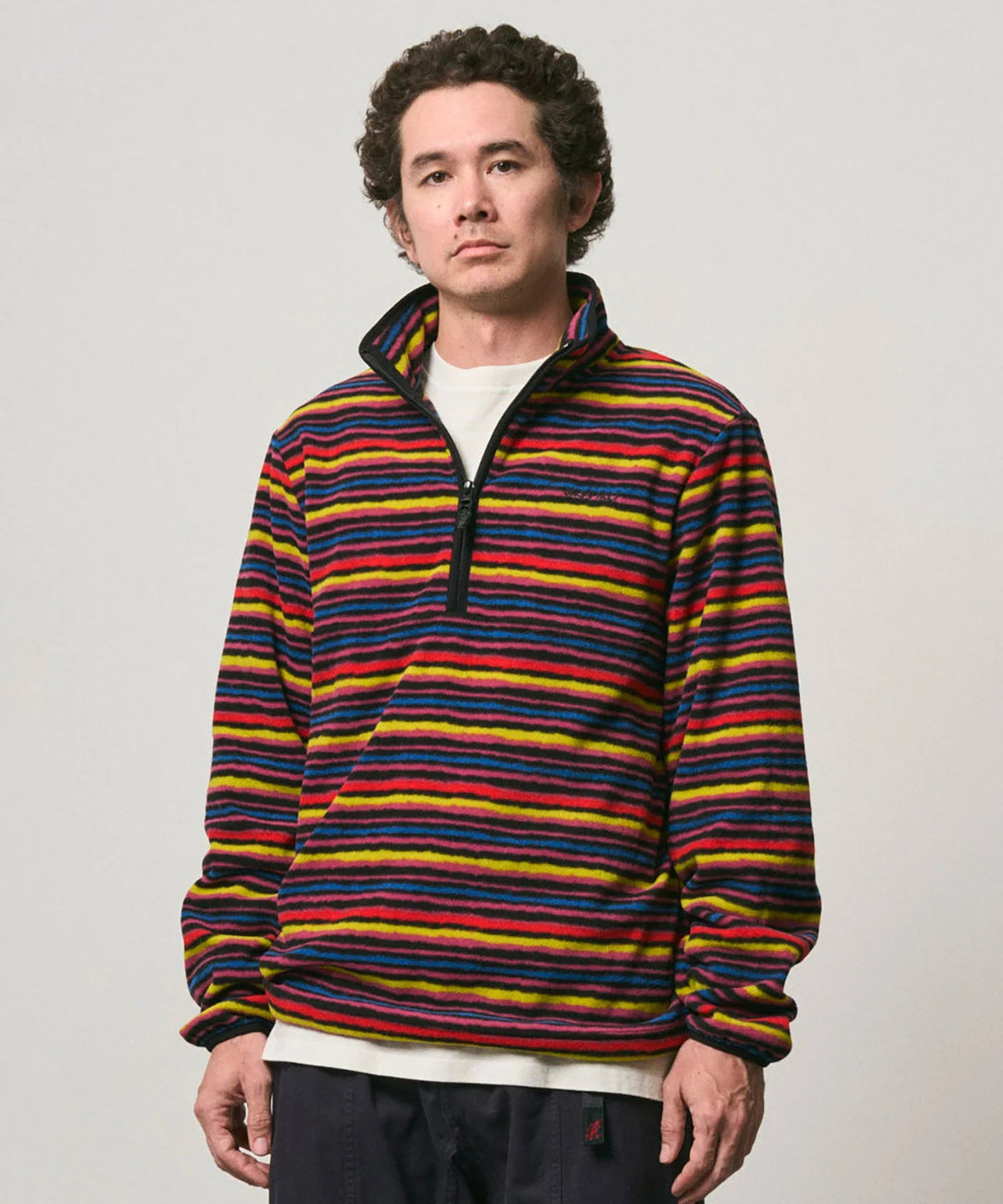 Gramicci Thermal Fleece Pullover Multi Stripe - Steranko Clothing Manchester