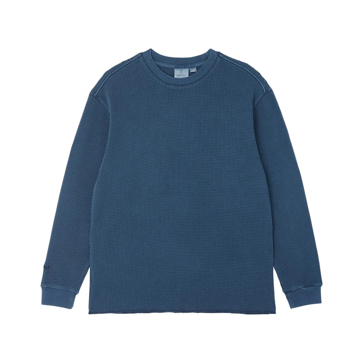 Gramicci Waffle Crew Pullover Dark Navy Pigment - Steranko Clothing Manchester