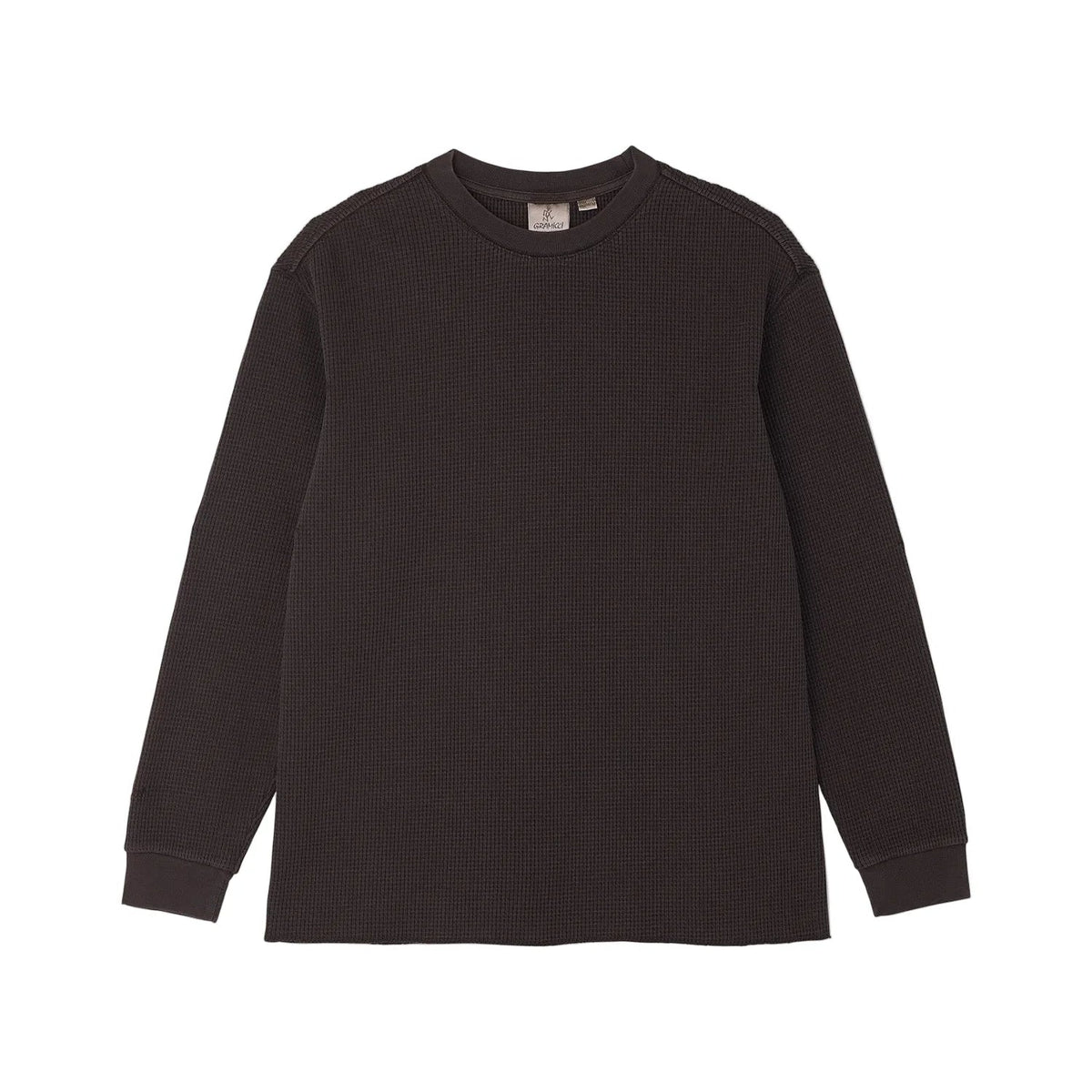 Gramicci Waffle Crew Pullover Fossil Pigment - Steranko Clothing Manchester