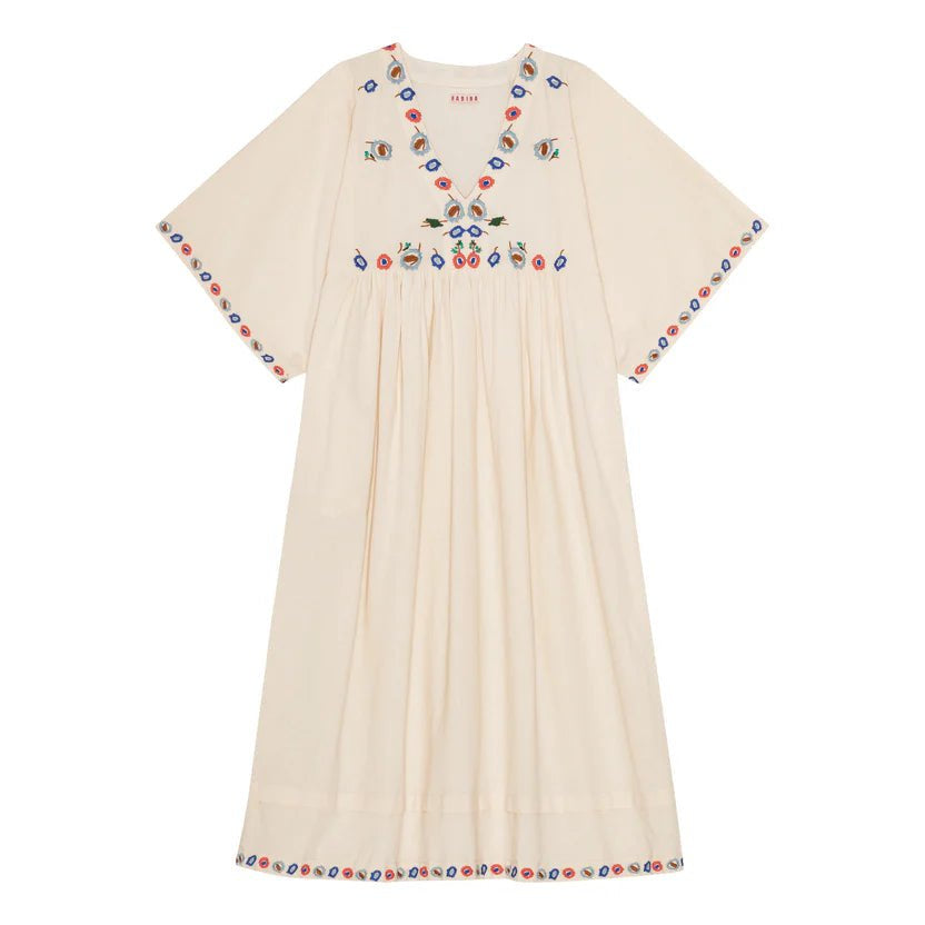 HABIBA Flora Dress 3/4 Sleeve Vanilla - Steranko Clothing Manchester