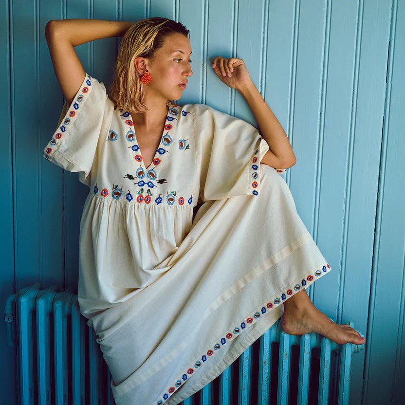 HABIBA Flora Dress 3/4 Sleeve Vanilla - Steranko Clothing Manchester