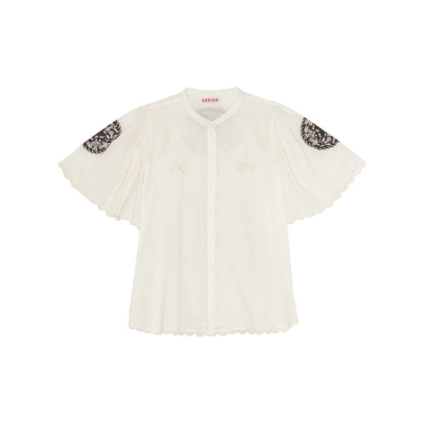 HABIBA Pattie Butterfly Shirt Vanilla - Steranko Clothing Manchester