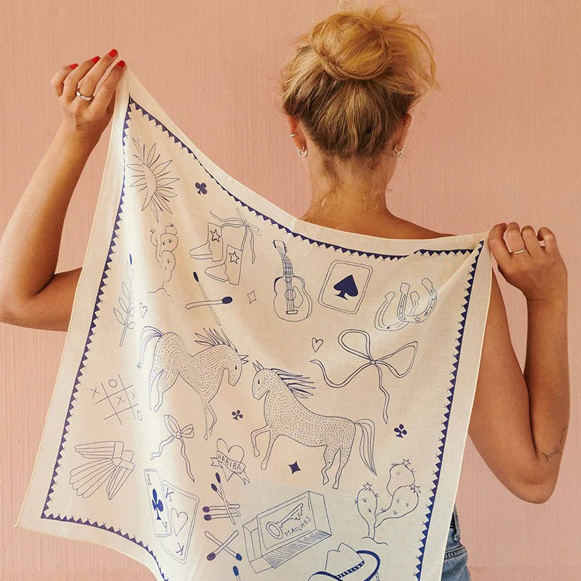 HABIBA Polly Solo Bandana Japan Blue - Steranko Clothing Manchester