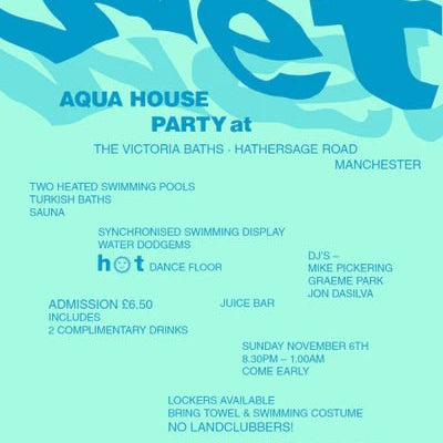 Haçienda Club Nights 'Wet' A3 Print - Steranko Clothing Manchester