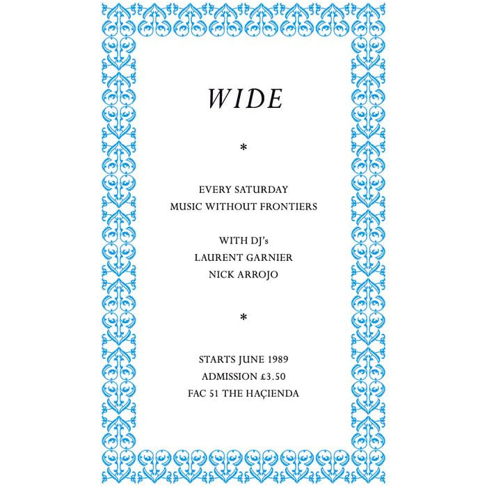 Haçienda Club Nights 'Wide' A3 Print - Steranko Clothing Manchester