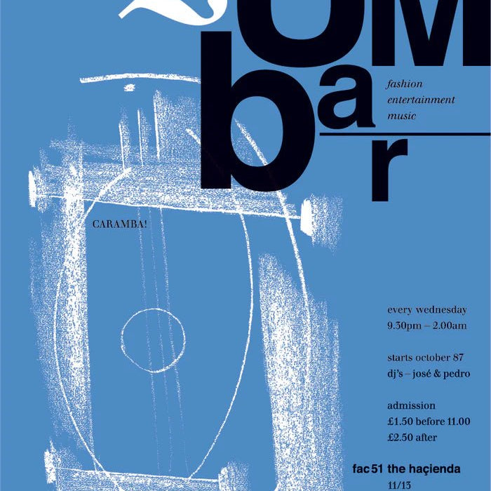 Haçienda Club Nights 'Zumbar' A3 Print - Steranko Clothing Manchester