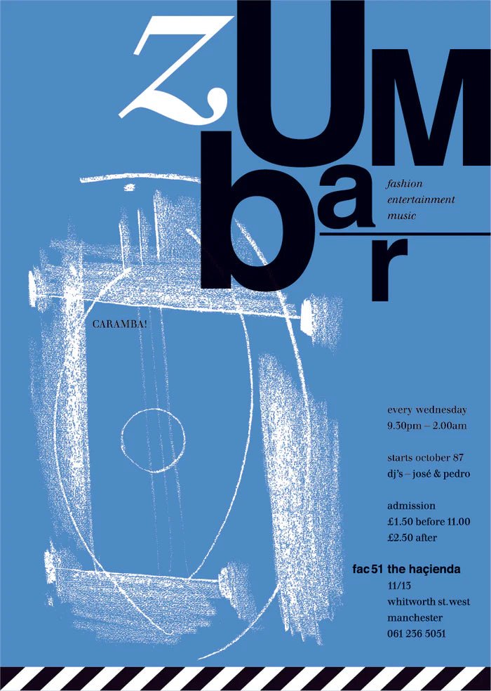 Haçienda Club Nights 'Zumbar' A3 Print - Steranko Clothing Manchester