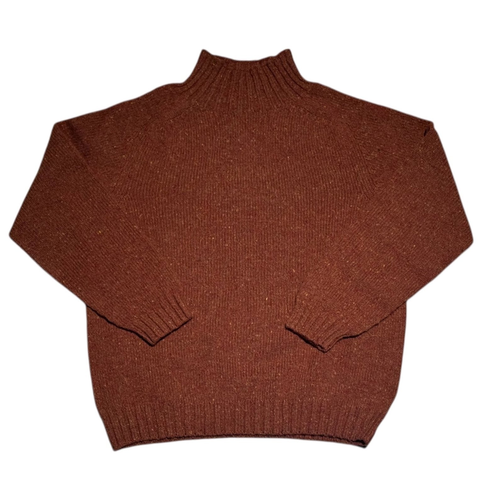 Harley Of Scotland Donegal Funnel Neck Jumper Rhum - Steranko Clothing Manchester