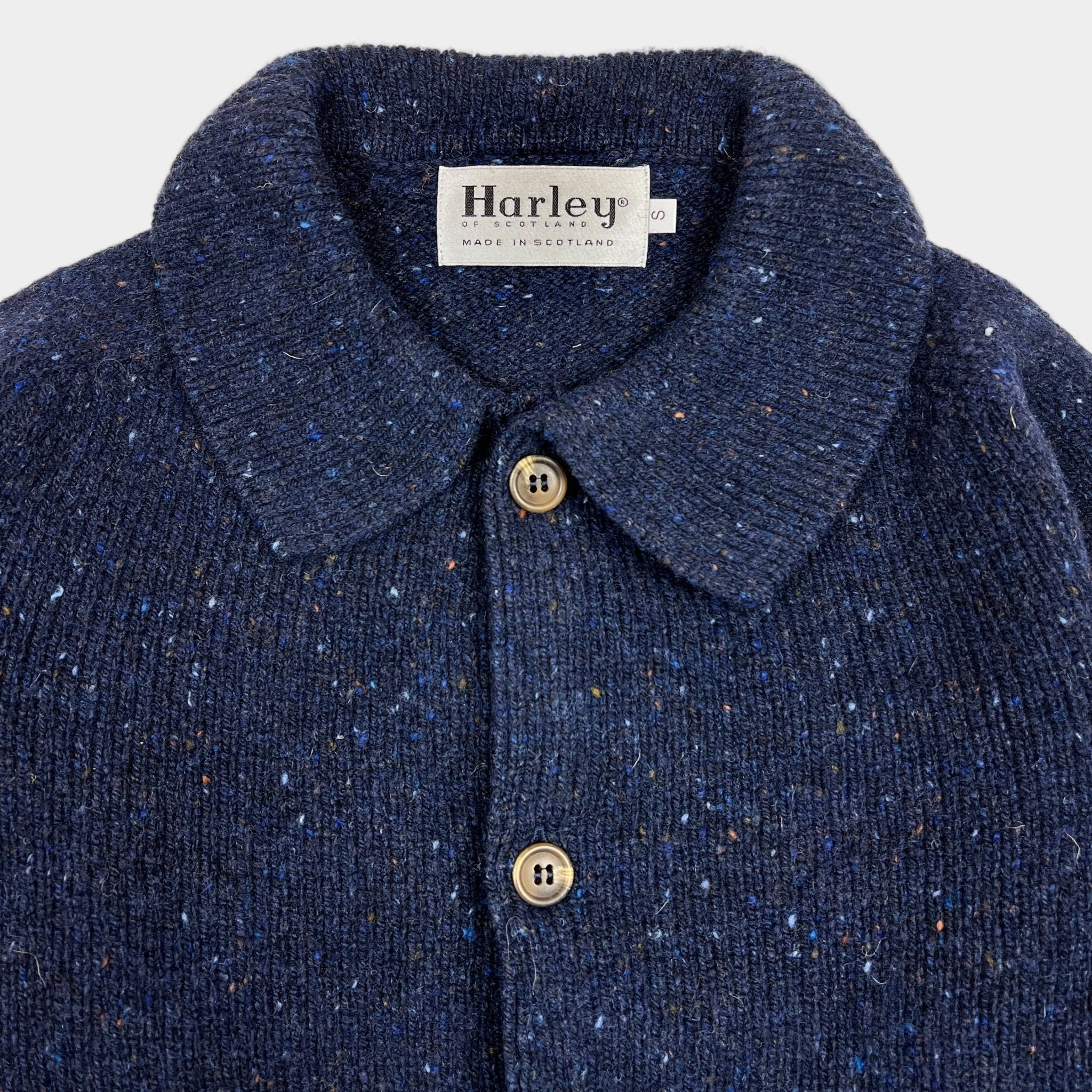 Harley Of Scotland Eton Collar Cardigan Jura - Steranko Clothing Manchester