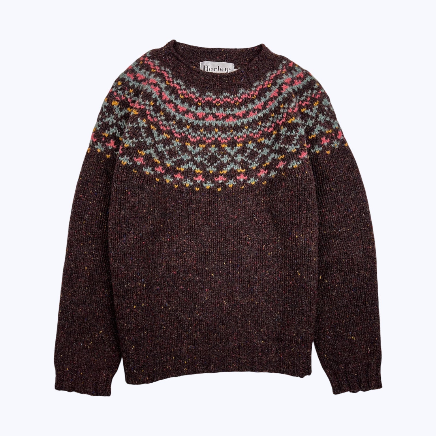 Harley Of Scotland Fair Isle Jumper Lewis - Steranko Clothing Manchester