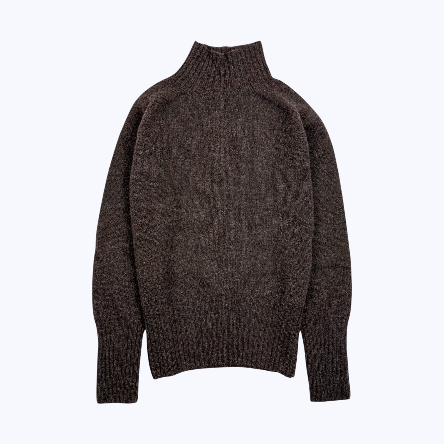 Harley Of Scotland Fine Knit Mock Neck Jumper Porcupine - Steranko Clothing Manchester