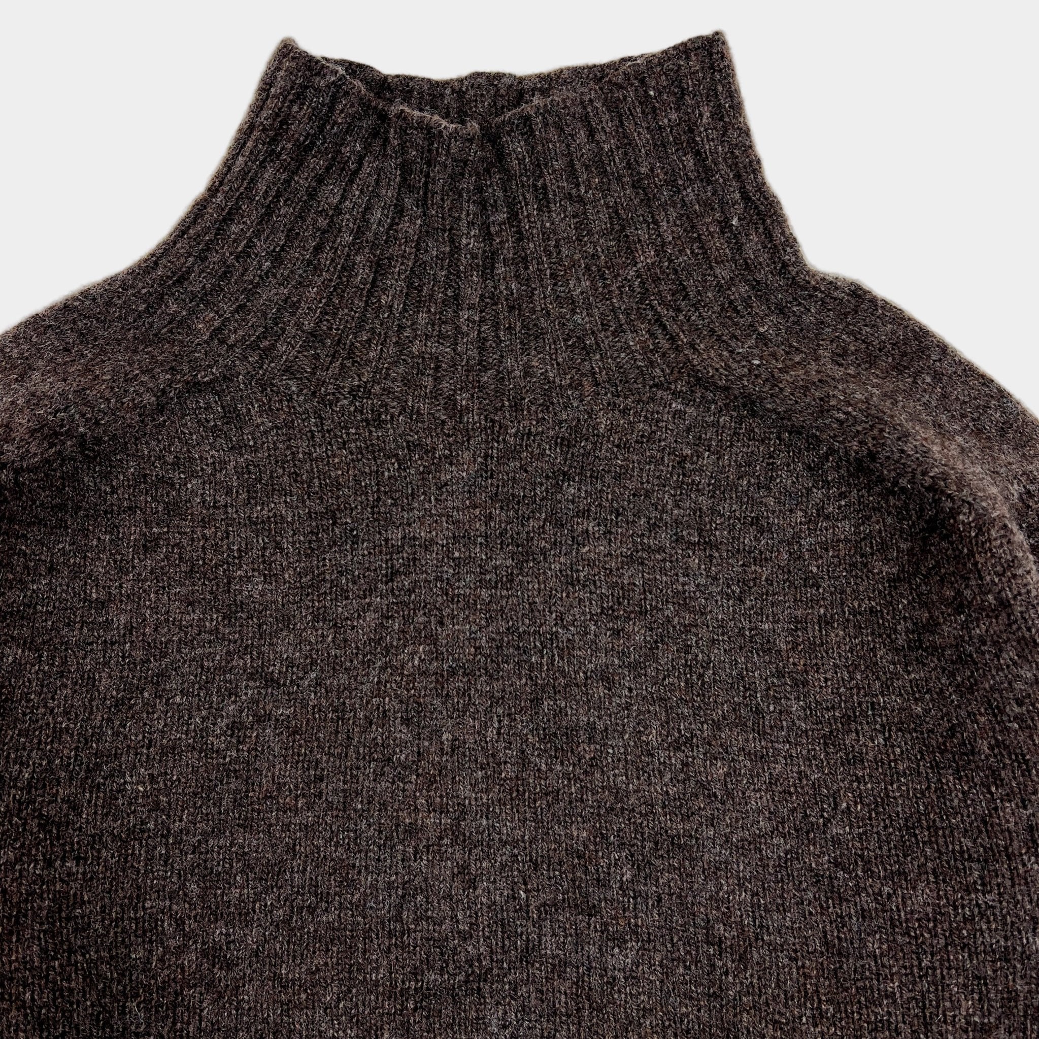 Harley Of Scotland Fine Knit Mock Neck Jumper Porcupine - Steranko Clothing Manchester