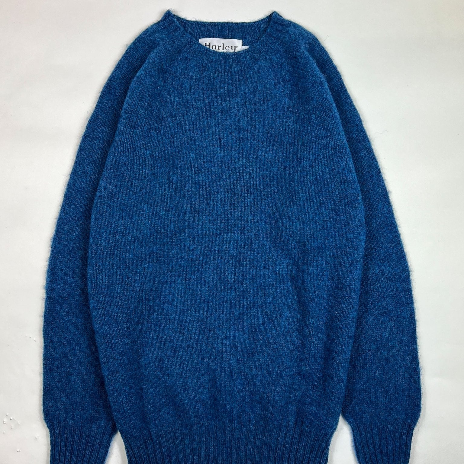 Harley Of Scotland Shaggy Lambswool Jumper Neptune - Steranko Clothing Manchester