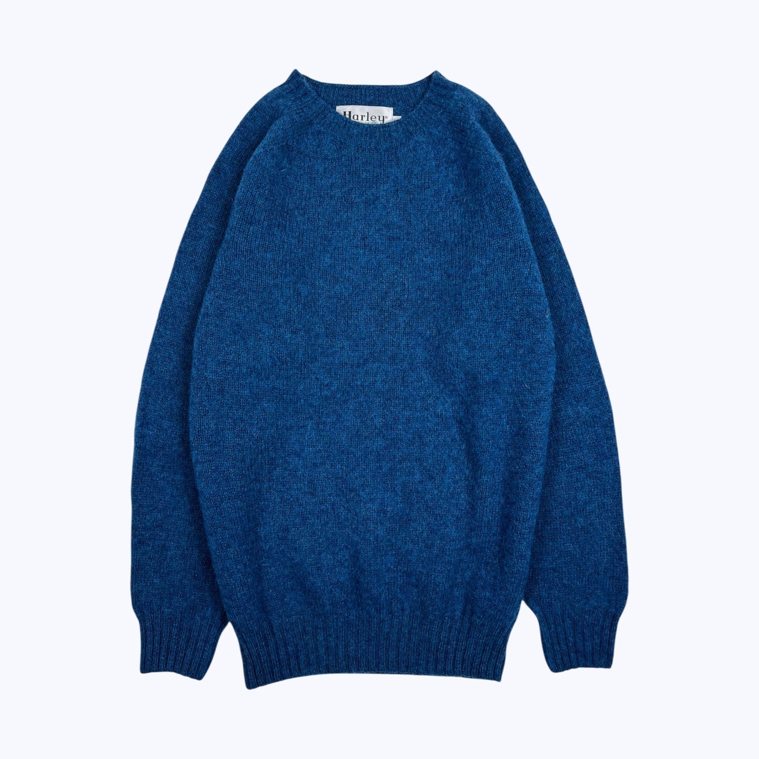 Harley Of Scotland Shaggy Lambswool Jumper Neptune - Steranko Clothing Manchester