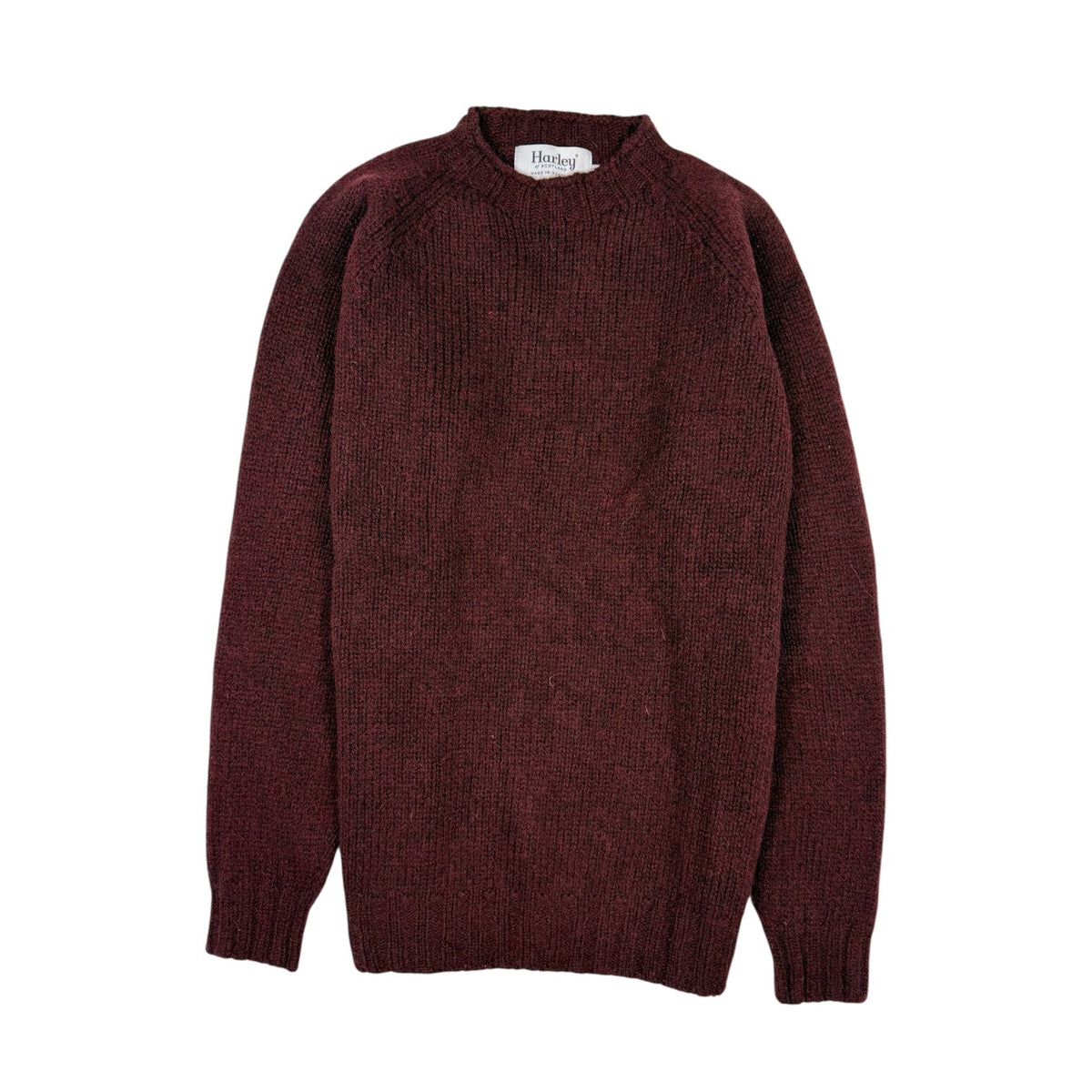 Harley Of Scotland Supersoft Crew Neck Sweater Beetroot - Steranko Clothing Manchester