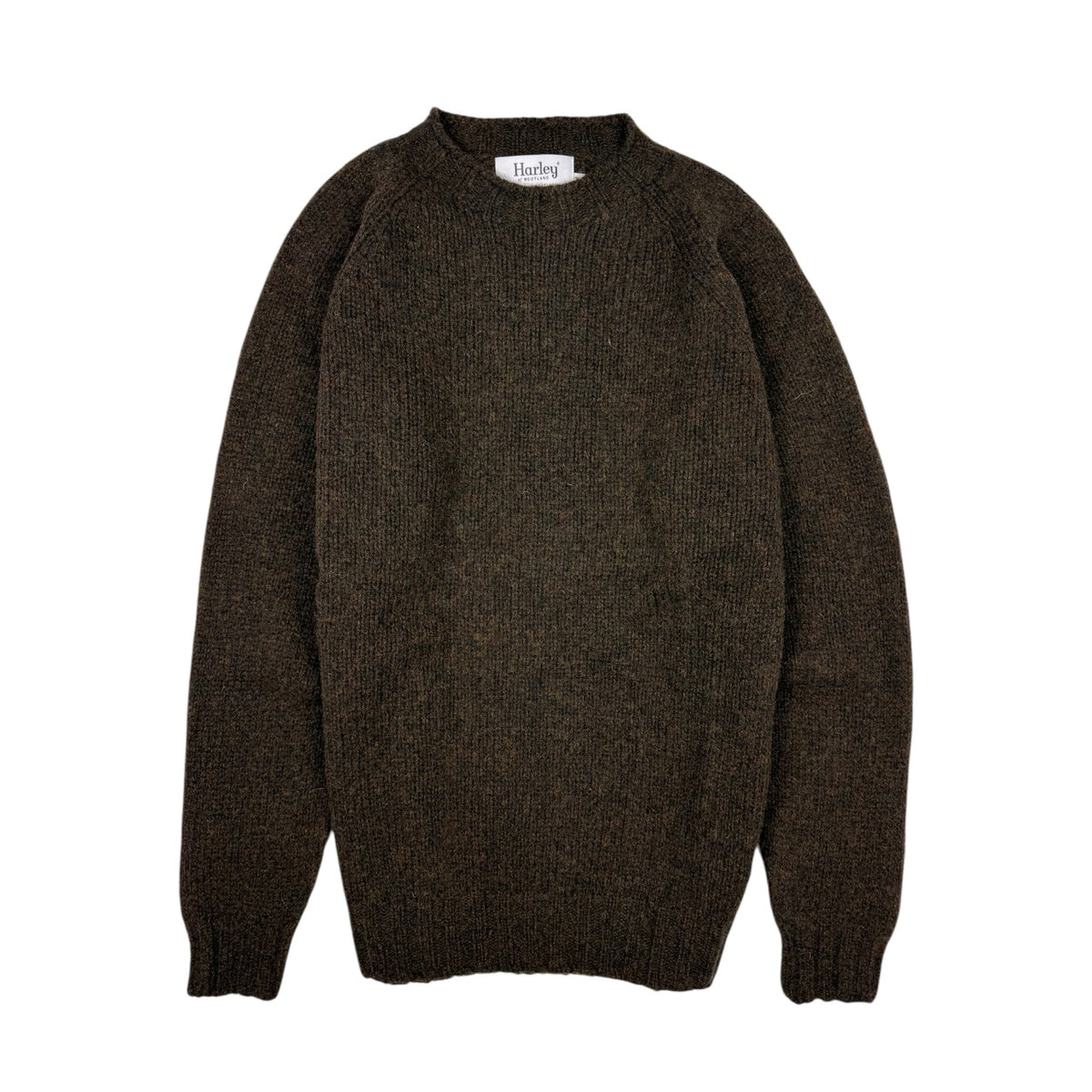 Harley Of Scotland Supersoft Crew Neck Sweater Carob - Steranko Clothing Manchester