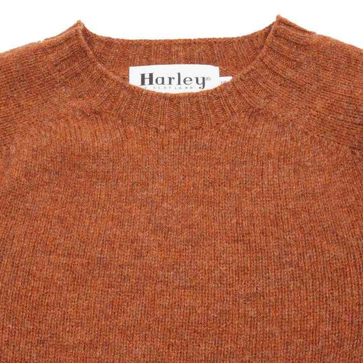 Harley Of Scotland Supersoft Lambswool Jumper Whiskey - Steranko Clothing Manchester