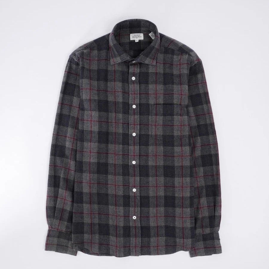 Hartford Paul Shirt Green & Wine & Blue - Steranko Clothing Manchester