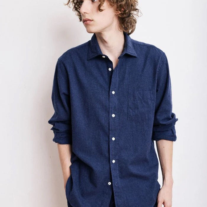 Hartford Paul Shirt Navy - Steranko Clothing Manchester