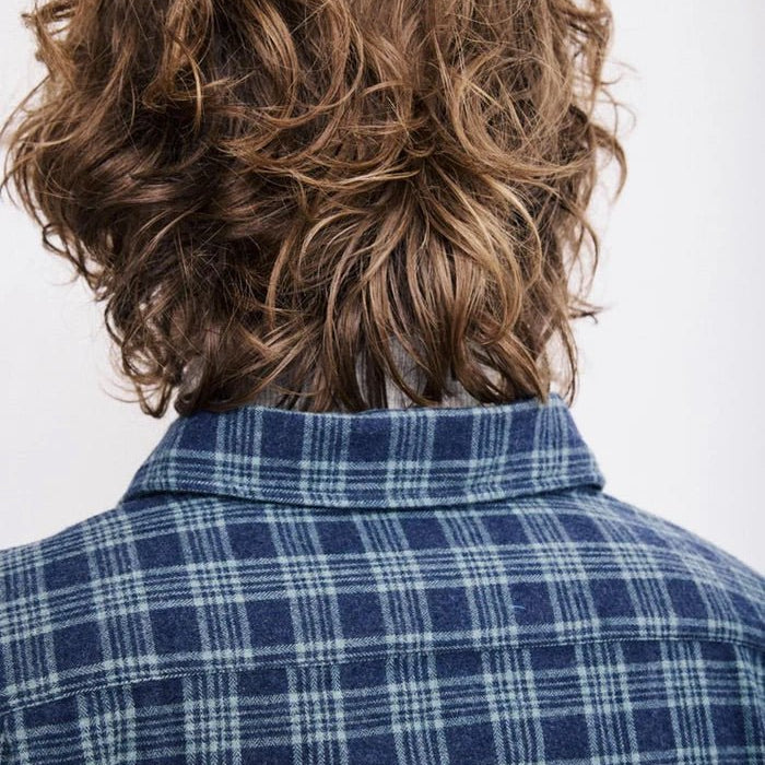 Hartford Paul Shirt Navy & Green - Steranko Clothing Manchester