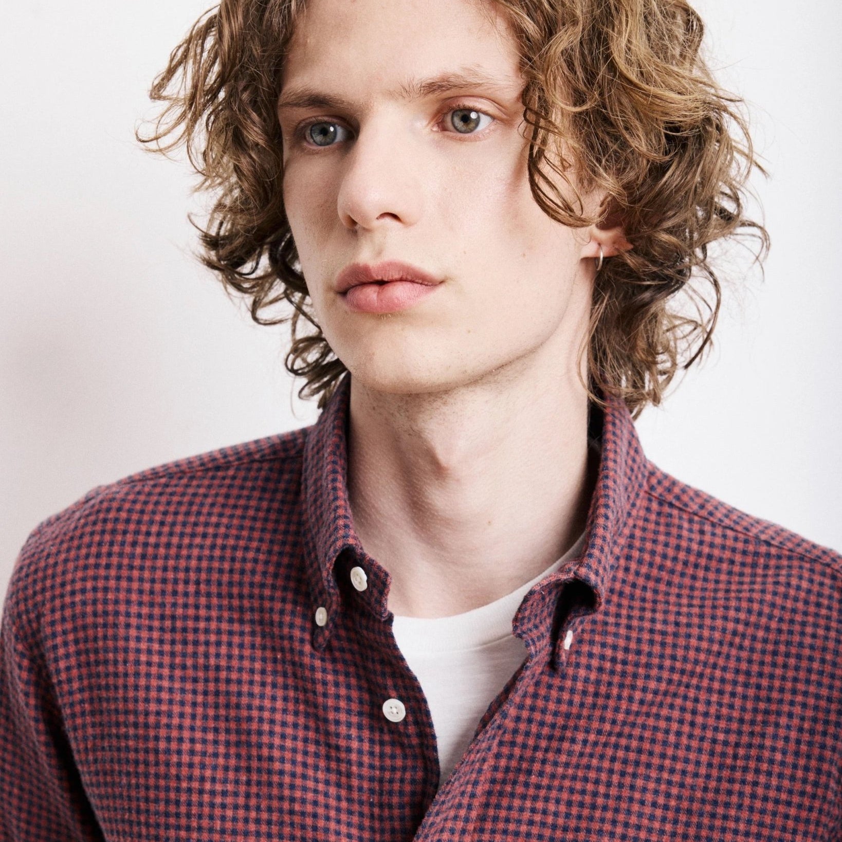 Hartford Pitt Shirt Navy & Red - Steranko Clothing Manchester