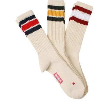 Healthknit 3 Pack Off - White Dark Green / Navy / Burgundy - Steranko Clothing Manchester