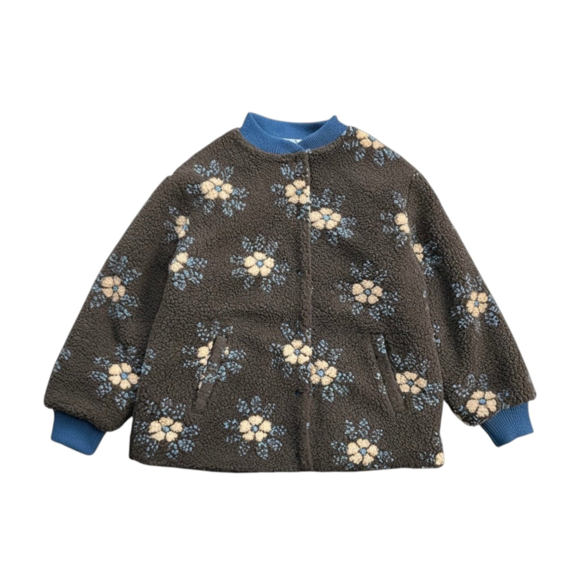 Hod Paris Bobby Textured Bouclé Jacket Choco Flowers - Steranko Clothing Manchester