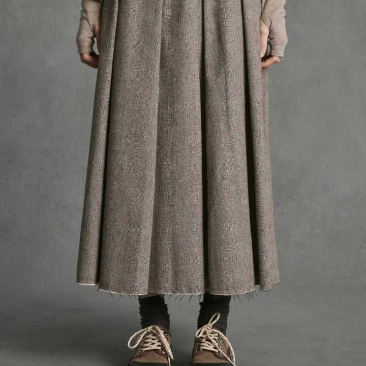 Hod Paris Elisabeth Raw Edge Skirt Barista - Steranko Clothing Manchester