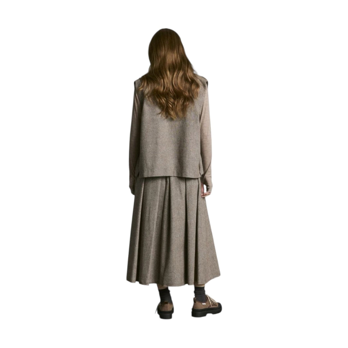 Hod Paris Elisabeth Raw Edge Skirt Barista - Steranko Clothing Manchester