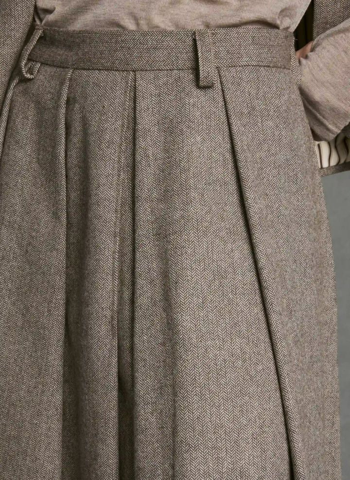 Hod Paris Elisabeth Raw Edge Skirt Barista - Steranko Clothing Manchester