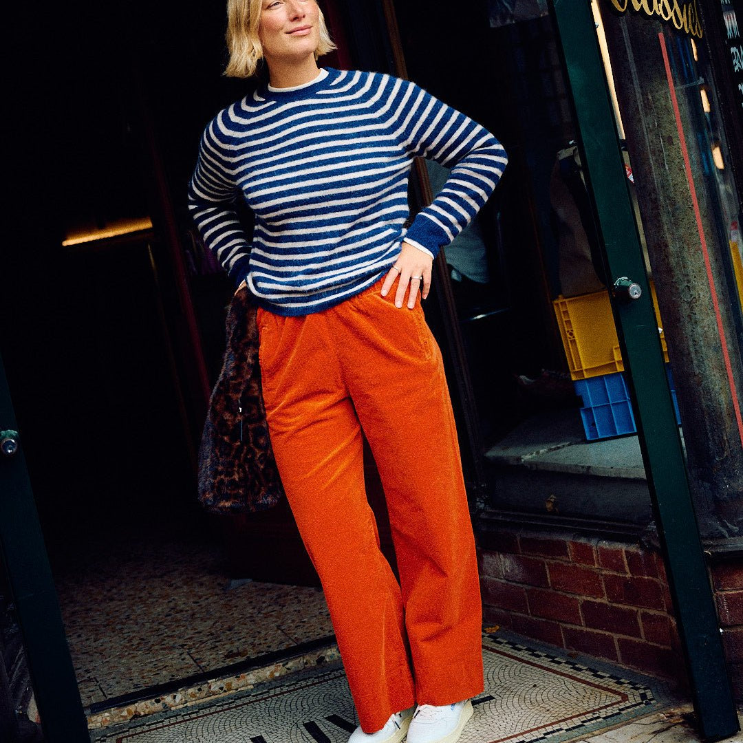 Hod Paris Jimmy Pant Canyon Velvet - Steranko Clothing Manchester