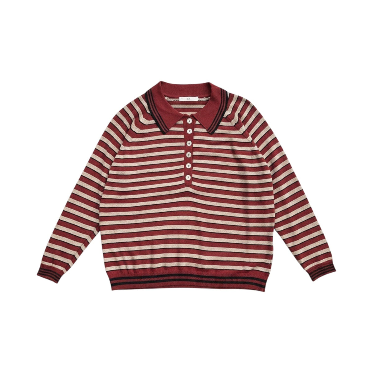 Hod Paris Johanna Knitted Polo Burgundy - Steranko Clothing Manchester