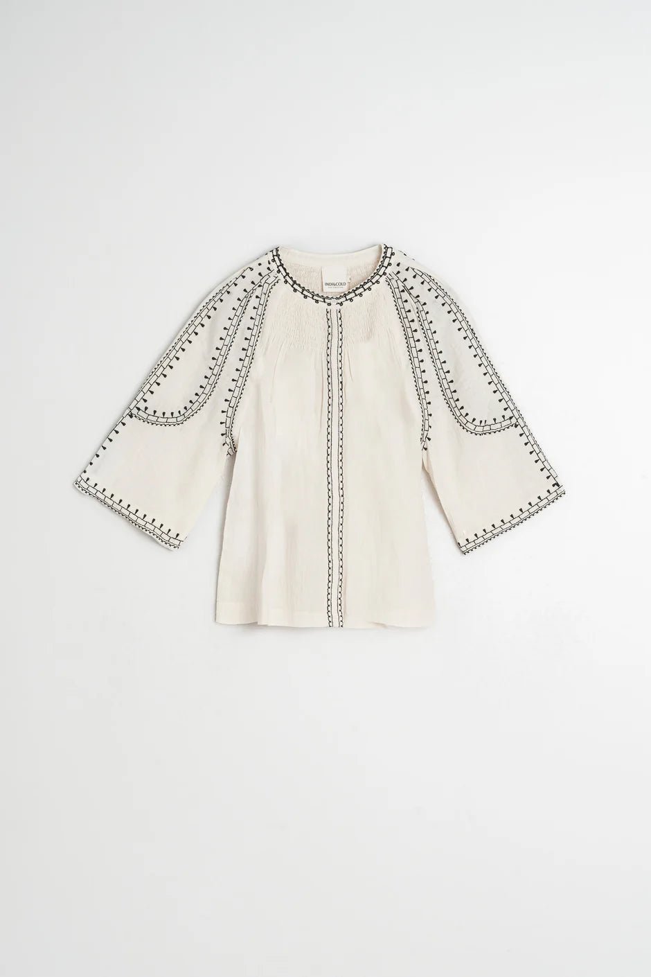 INDI&COLD Bell - Sleeve Shirt Ecru - Steranko Clothing Manchester
