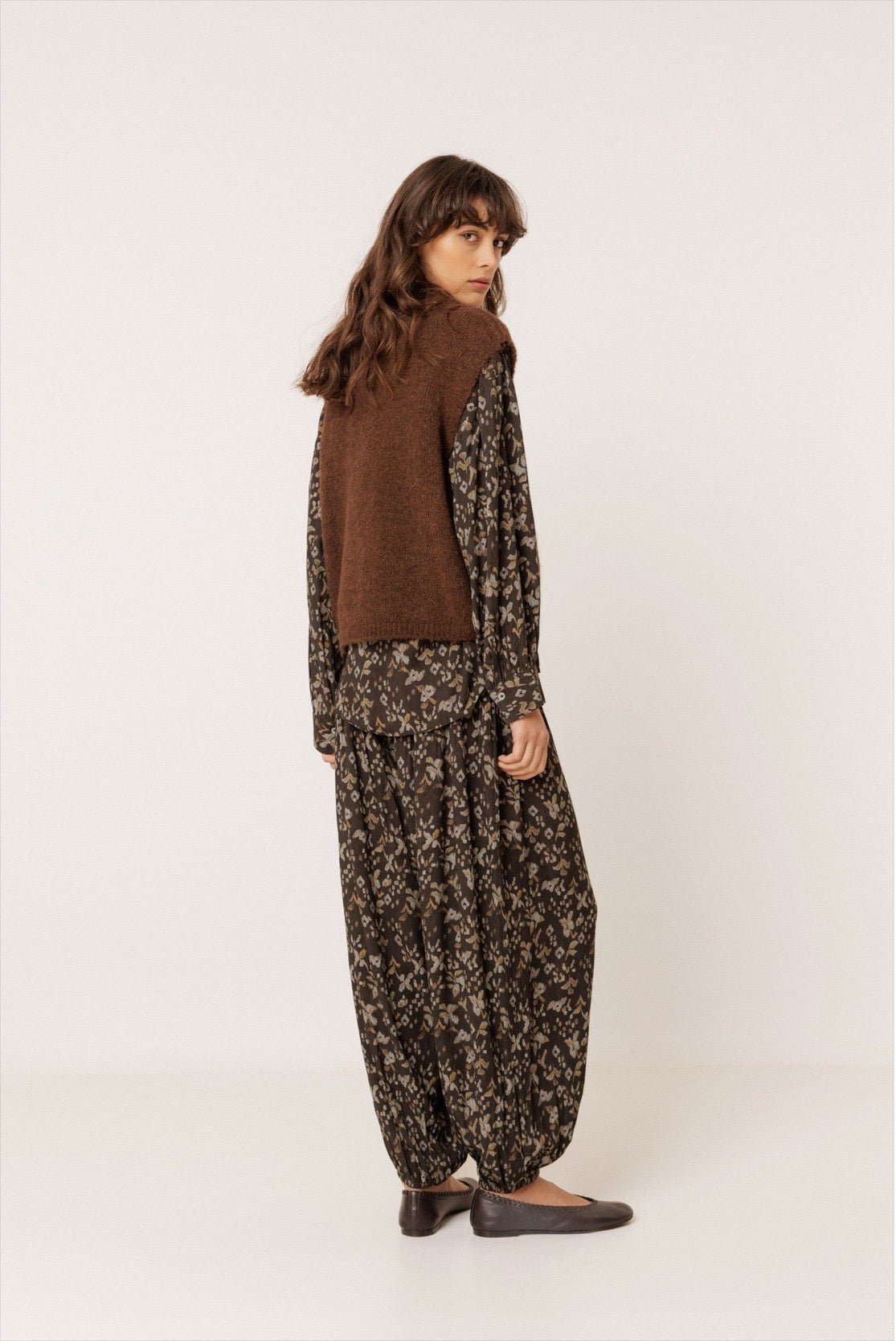 INDI&COLD Boxy Mohair Vest Chocolate - Steranko Clothing Manchester