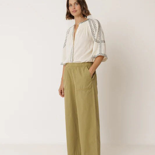 INDI&COLD Straight Poplin Pant Apple - Steranko Clothing Manchester