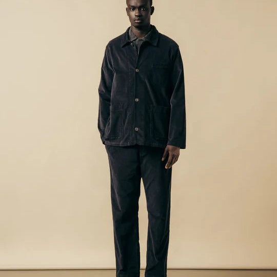 Kestin Aberlour Pant In Ink Black Cotton Moleskin - Steranko Clothing Manchester