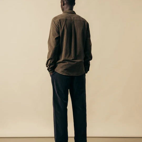 Kestin Aberlour Pant In Ink Black Cotton Moleskin - Steranko Clothing Manchester