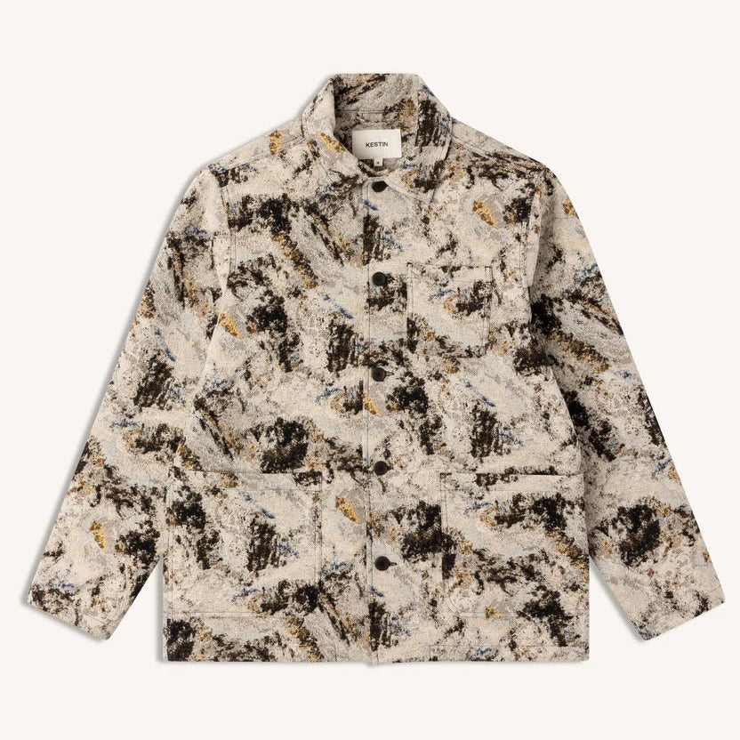Kestin Ormiston Jacket Brown Camo Jacquard - Steranko Clothing Manchester