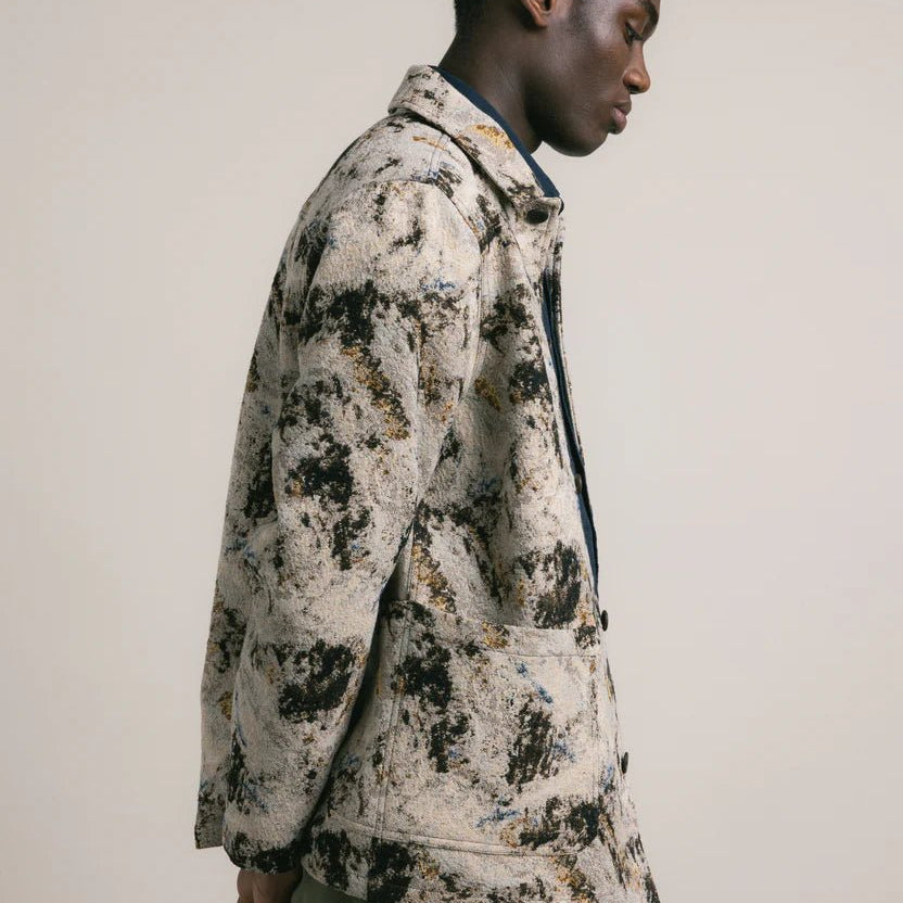 Kestin Ormiston Jacket Brown Camo Jacquard - Steranko Clothing Manchester