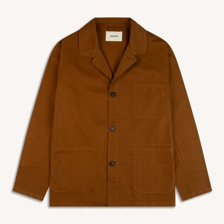 Kestin Port Jacket Cotton Twill Tobacco - Steranko Clothing Manchester