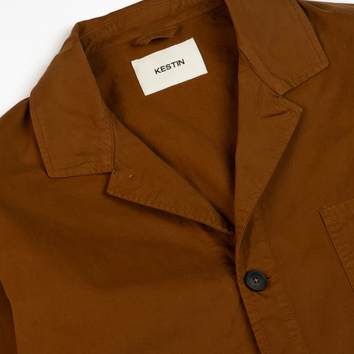Kestin Port Jacket Cotton Twill Tobacco - Steranko Clothing Manchester