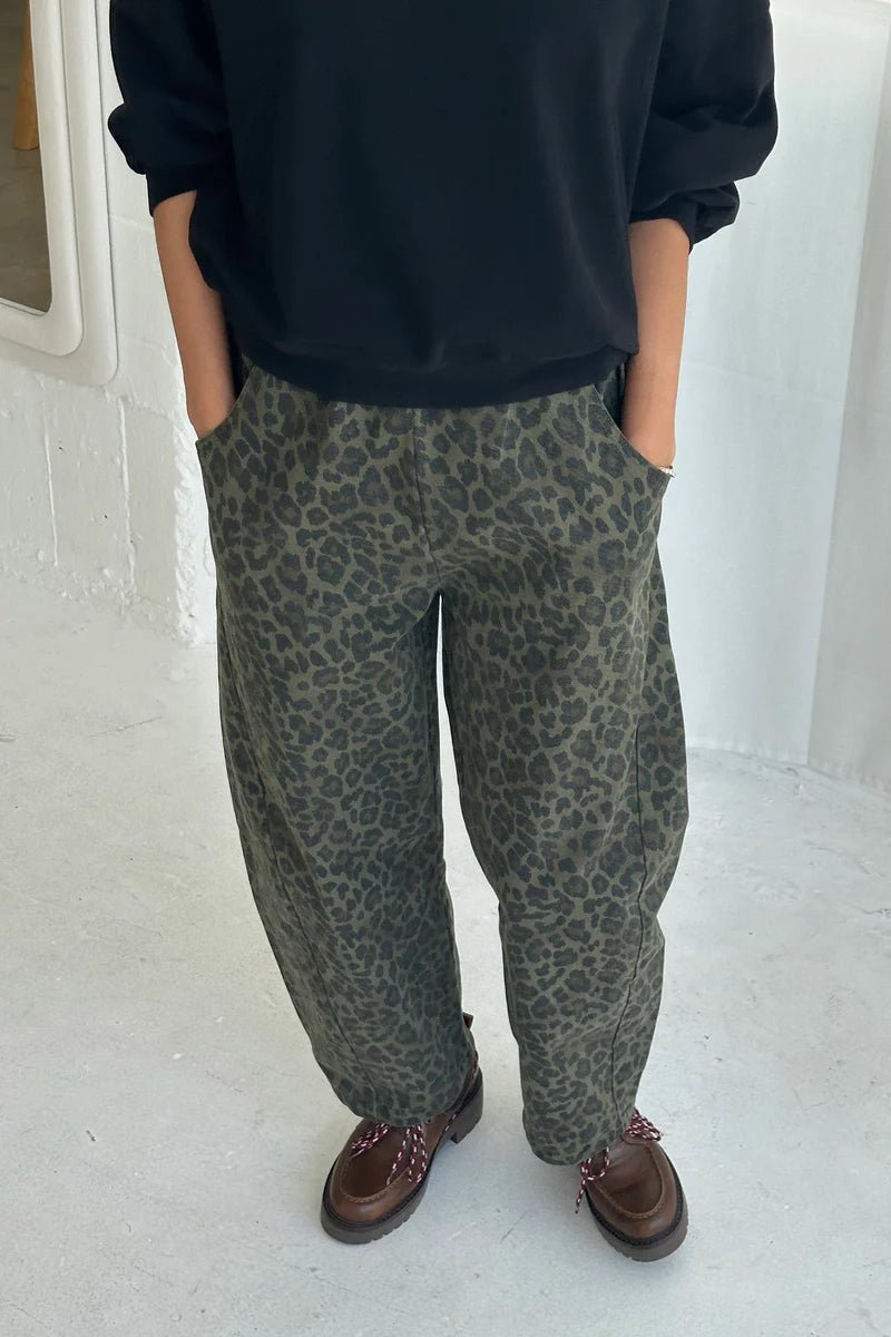 Le Bon Shoppe Arc Pants Fern Leopard - Steranko Clothing Manchester