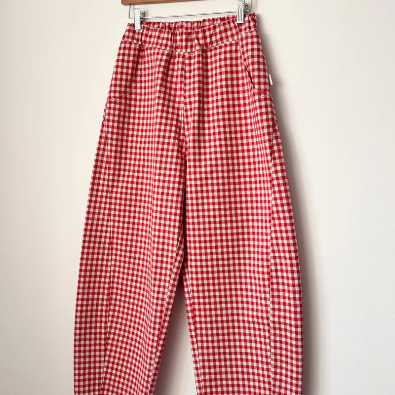 Le Bon Shoppe Arc Pants Red Gingham - Steranko Clothing Manchester