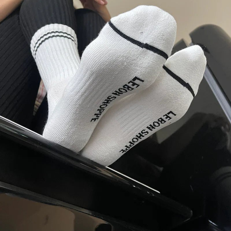 Le Bon Shoppe Boyfriend Socks Classic White - Steranko Clothing Manchester