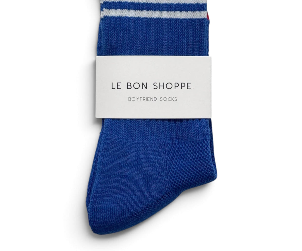 Le Bon Shoppe Boyfriend Socks Cobalt - Steranko Clothing Manchester