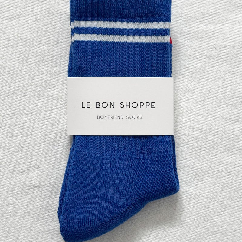 Le Bon Shoppe Boyfriend Socks Cobalt - Steranko Clothing Manchester