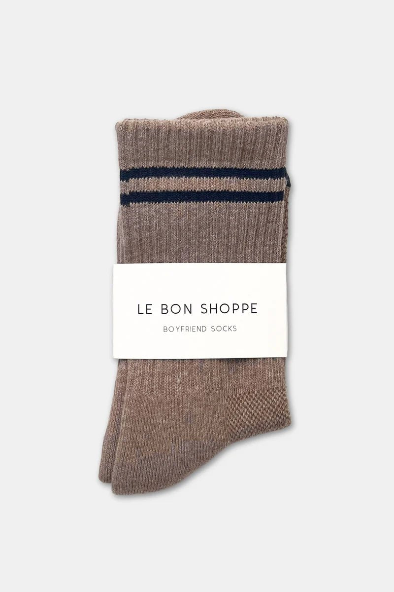 Le Bon Shoppe Boyfriend Socks Cocoa - Steranko Clothing Manchester