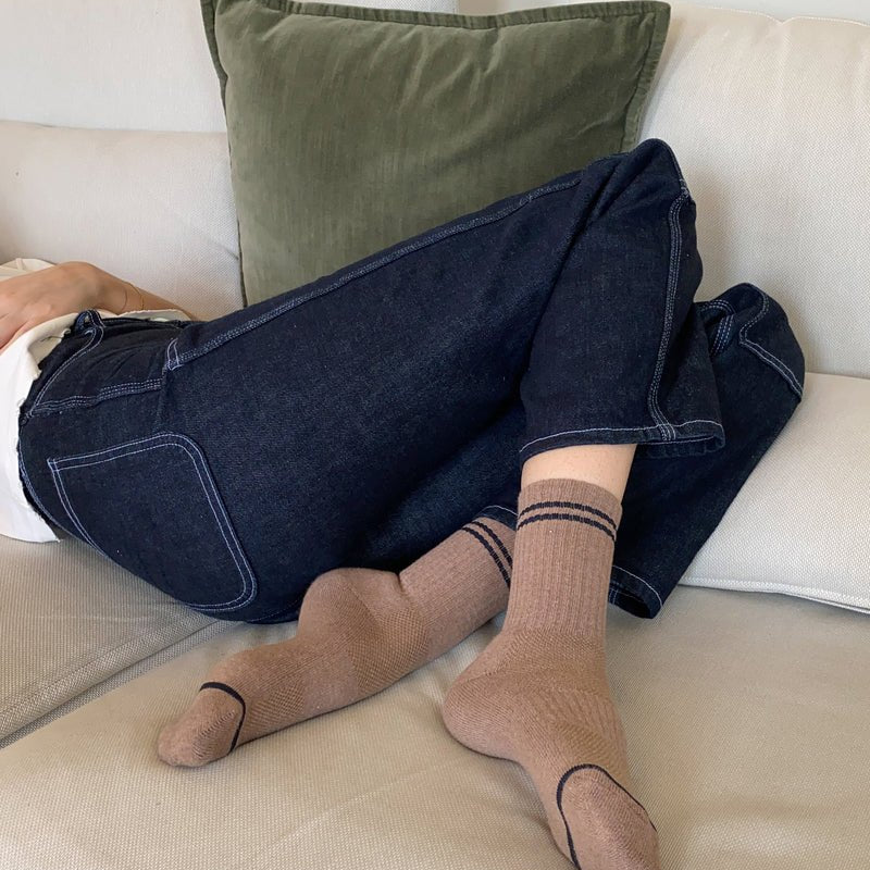 Le Bon Shoppe Boyfriend Socks Cocoa - Steranko Clothing Manchester